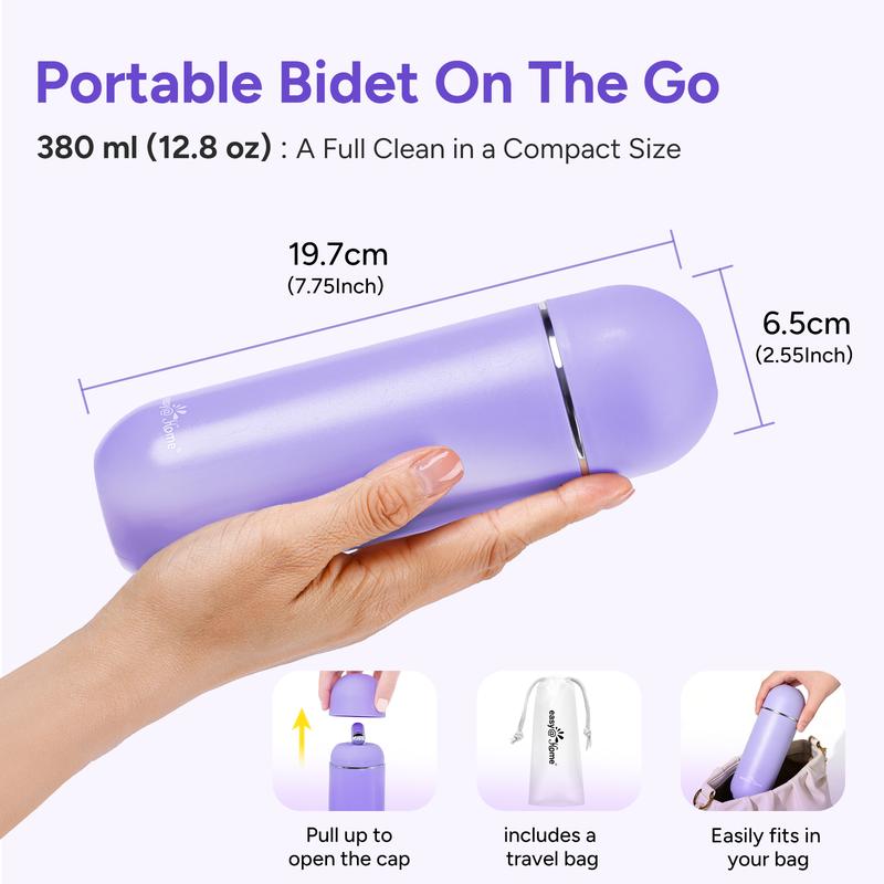 Portable Travel Bidet – Handheld Cleansing Bottle, 380ml