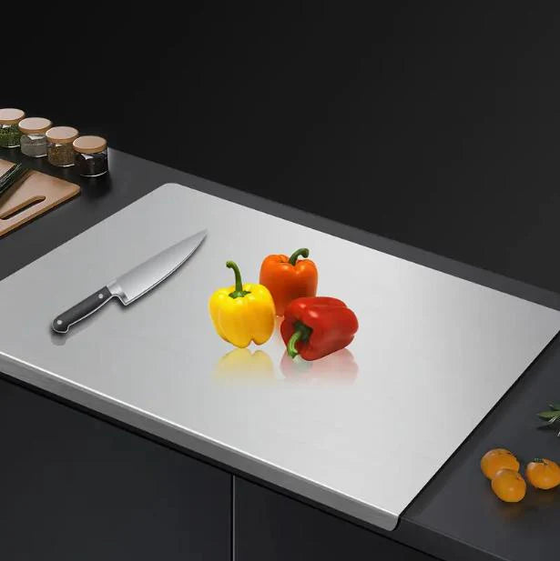 Stainless Steel Chopping Board, Non-slip Kitchen Chopping Board