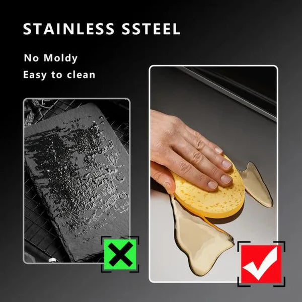 Stainless Steel Chopping Board, Non-slip Kitchen Chopping Board