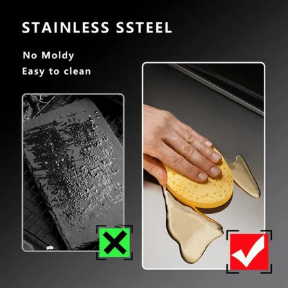 Stainless Steel Chopping Board, Non-slip Kitchen Chopping Board