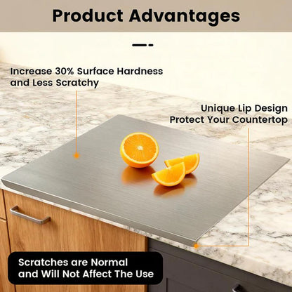Stainless Steel Chopping Board, Non-slip Kitchen Chopping Board