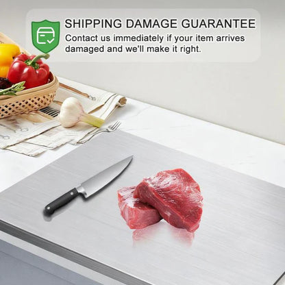 Stainless Steel Chopping Board, Non-slip Kitchen Chopping Board