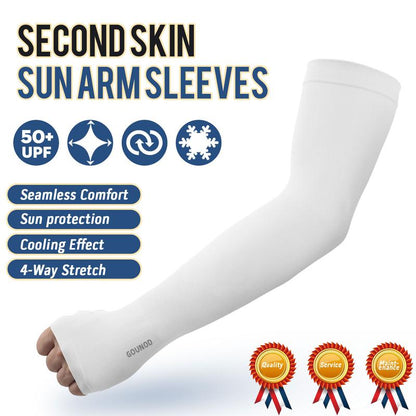 GOUNOD UPF 50+ Arm Sleeves with Thumb Hole – Sports & Outdoor